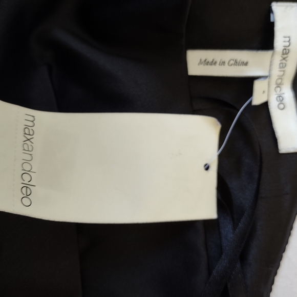 New MaxandCleo 6 one shoulder black midi dress - Picture 9 of 9